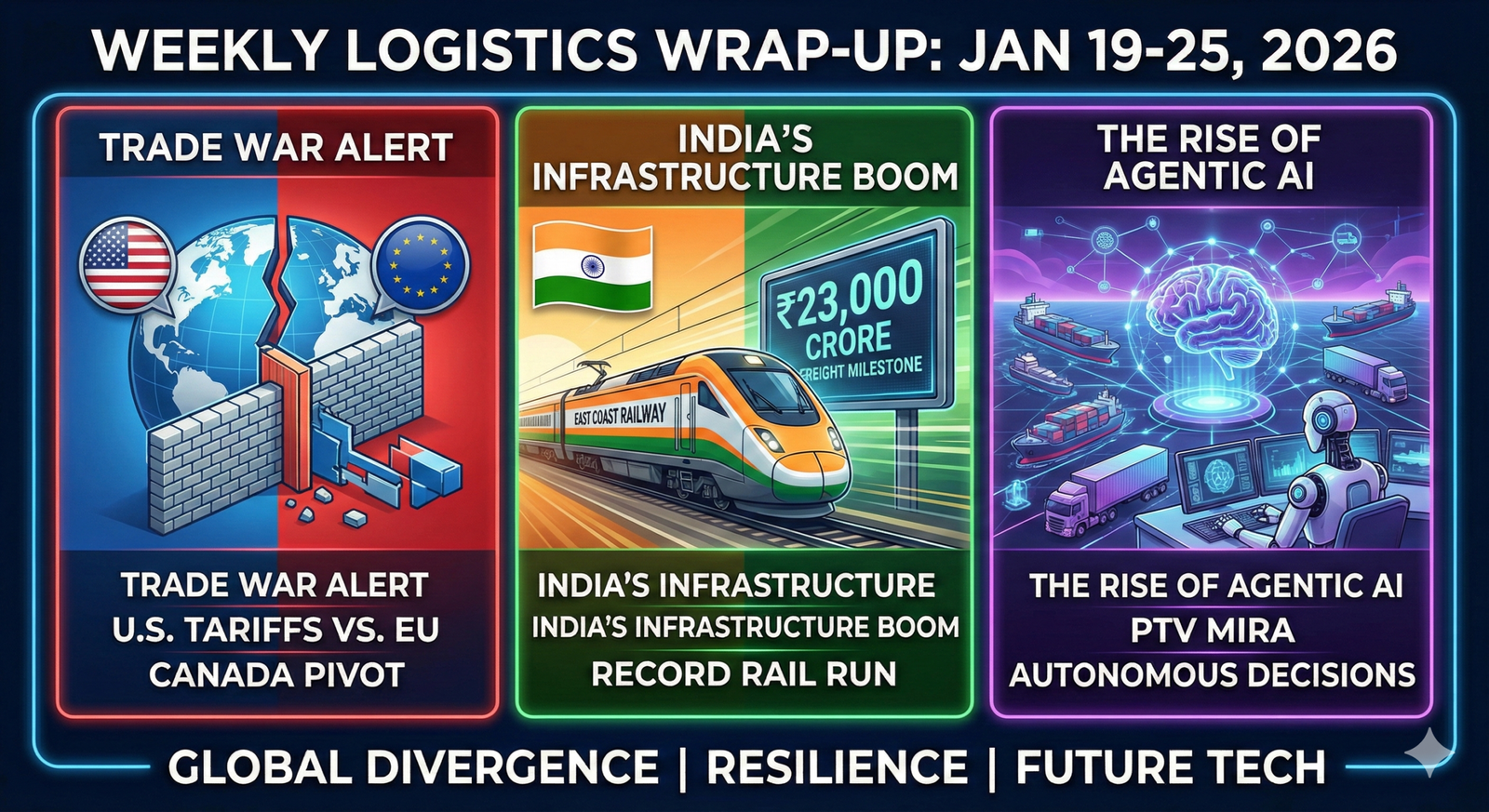 The Week in Logistics: Geopolitical Shockwaves, Indian Milestones, and the Rise of “Agentic” AI